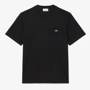 Lacoste Cotton T-shirt with Breast Pocket